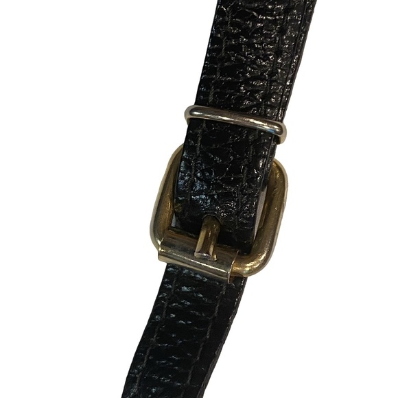 HOLT RENFREW Italian Leather Pony Hair Crossbody Bag Vintage Y2K Small - Picture 9 of 16